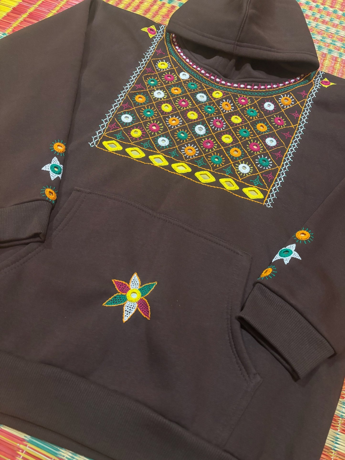 Lambani hand embroidery hoodie