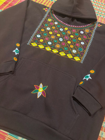 Lambani hand embroidery hoodie