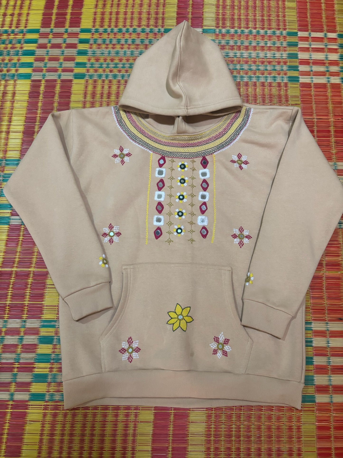 Lambani Hand-Embroidered Women’s Cotton Hoodie