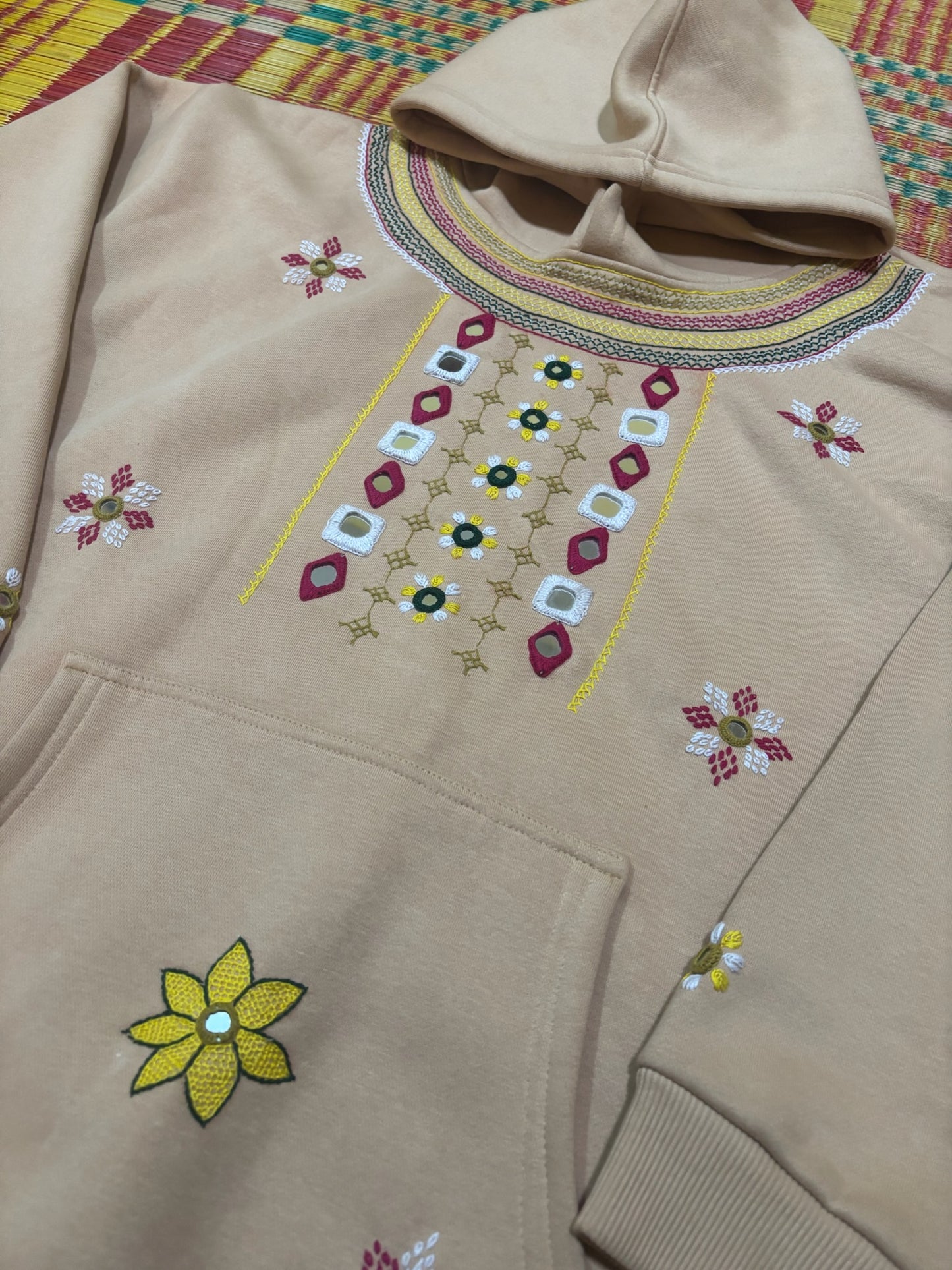 Lambani Hand-Embroidered Women’s Cotton Hoodie