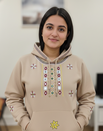 Lambani Hand-Embroidered Women’s Cotton Hoodie