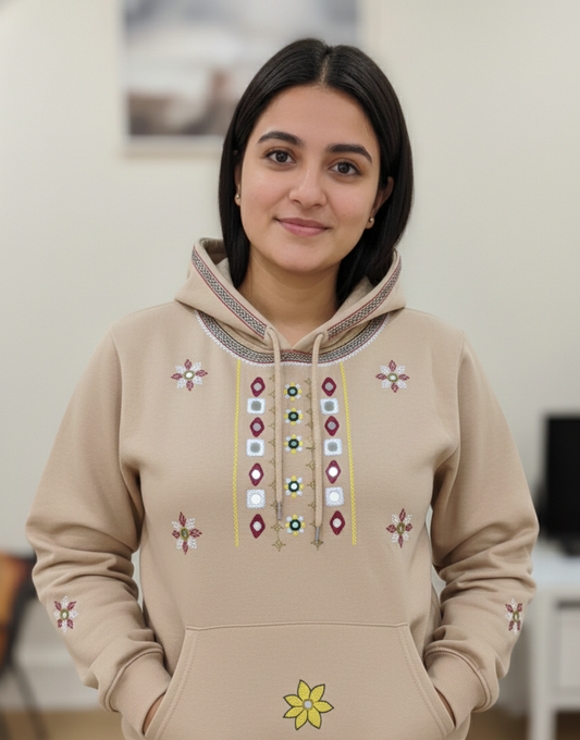 Lambani Hand-Embroidered Women’s Cotton Hoodie