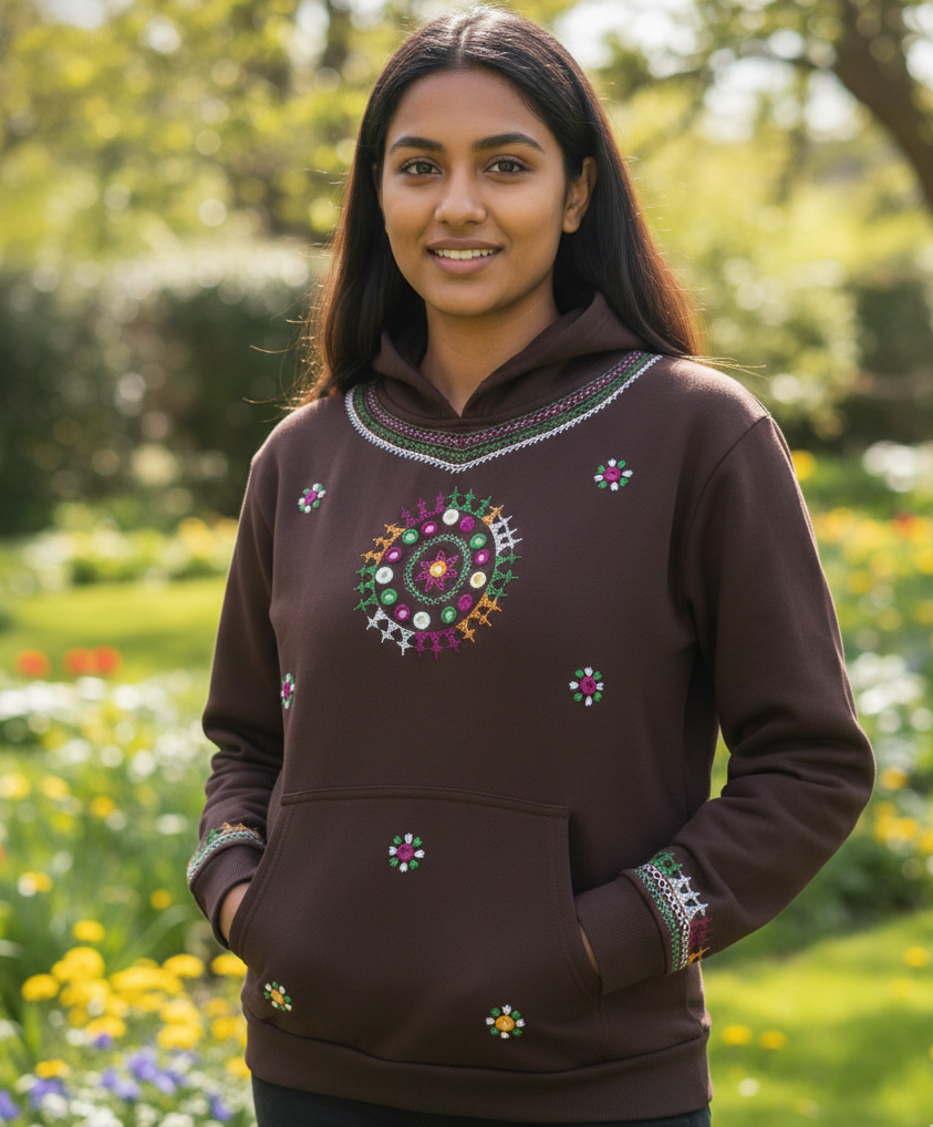 Hand Embroidery hoodie