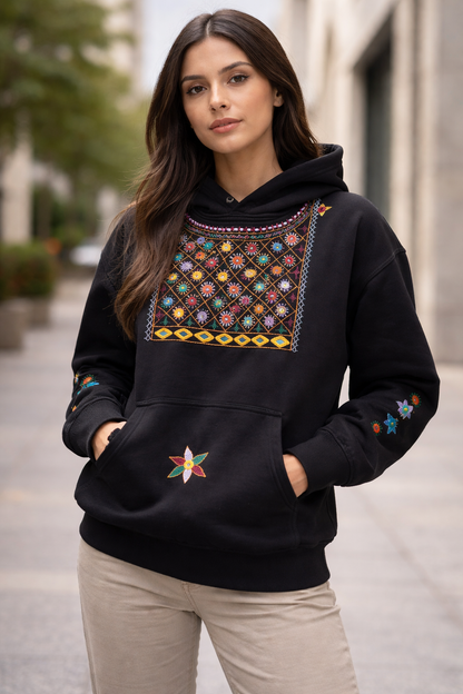 Lambani hand embroidery hoodie