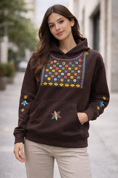 Lambani hand embroidery hoodie